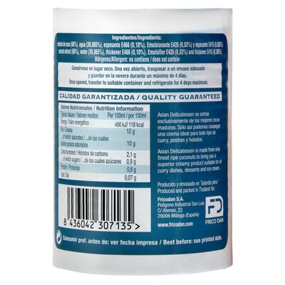 Leche de coco Asian Delicatessen bote 400ml