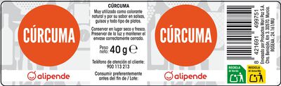 C&uacute;rcuma Alipende 40g