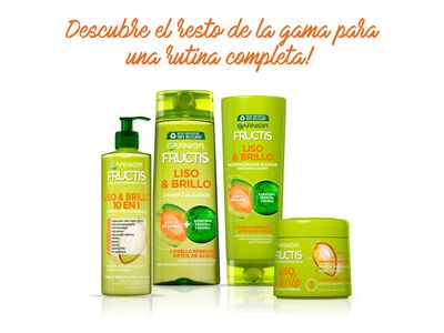 Mascarilla capilar intensiva Fructis 320ml liso&brillo