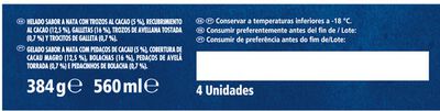 Helado maxibon Nestle pack de cuatro unidades classic