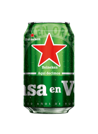 Cerveza rubia especial Heineken lata 33cl