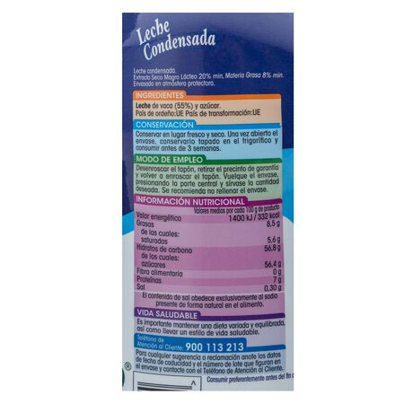 Leche condensada Alipende 450g con sirve fácil