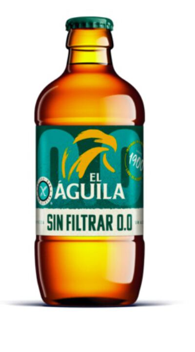 Cerveza sin filtrar 0,0 el Aguila botella 33cl
