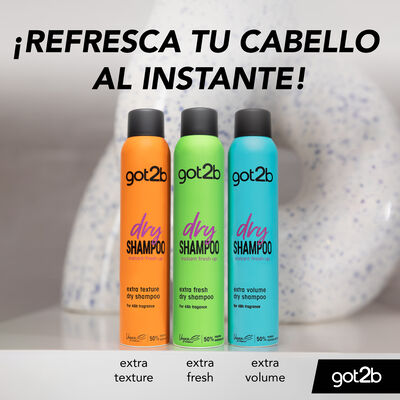 Champ&uacute; Seco Got2B 200 ml Extra Fresh