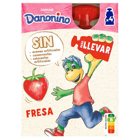 Petit Danonino para llevar pack 4 fresa