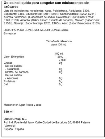 Polos Kelia sin az&uacute;car 12 und x 45 mL