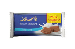 Chocolate con leche LINDT, pack 3x100 g