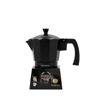 Cafetera Bidasoa 6 tazas aluminio/acero
