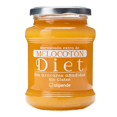 Mermelada diet melocot&oacute;n sin az&uacute;car a&ntilde;adido Alipende 350g
