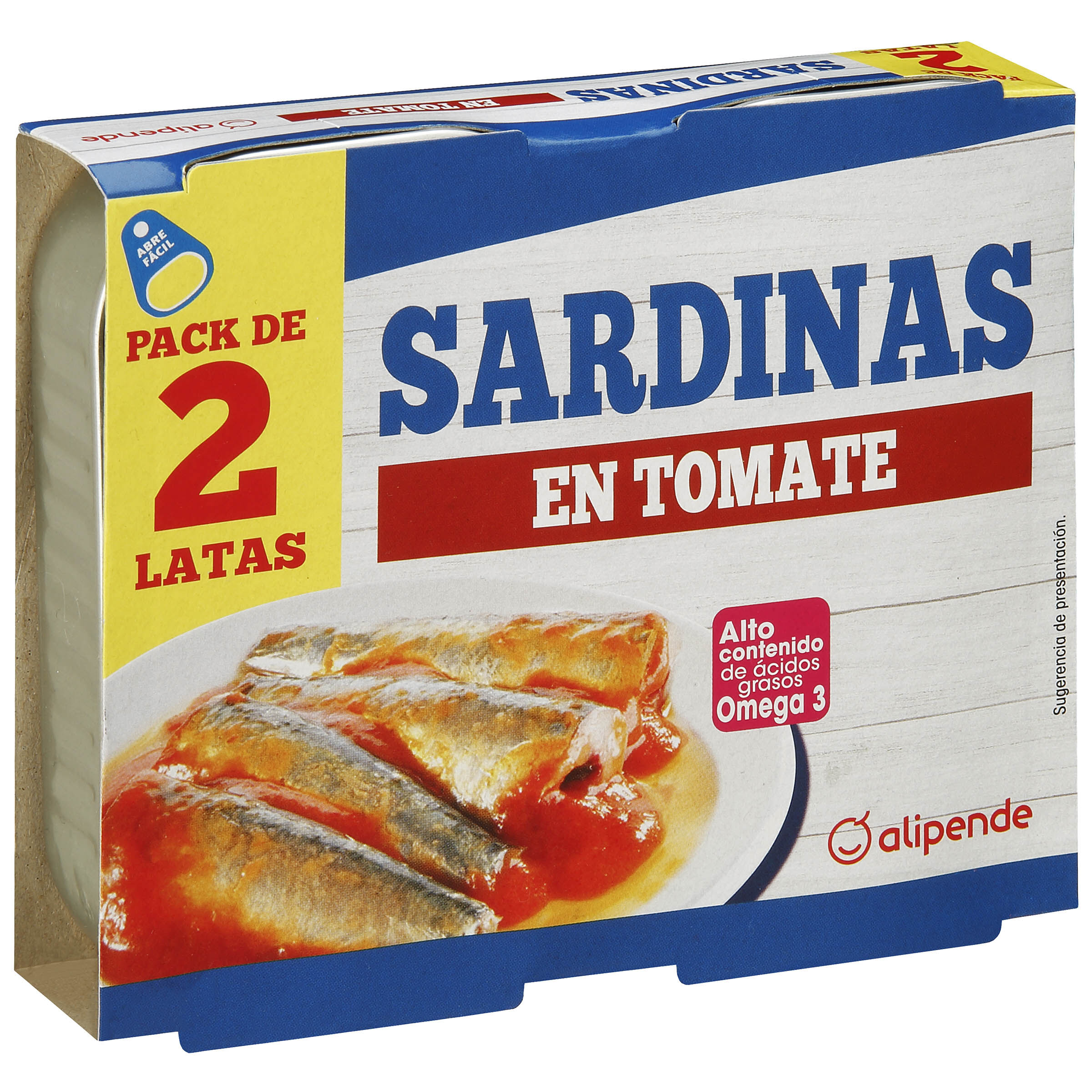 Sardinas en tomate Alipende 2 unidades 85g