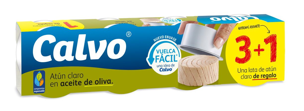 Atún claro Calvo pack 3 aceite oliva