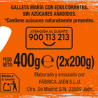 Galleta Maria sin azúcares añadidos con edulcorantes Alipende 400 g