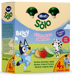 Pouch Hero manzana y plátano 4x100g
