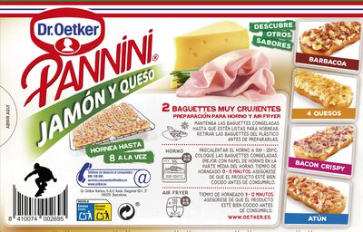 Pannini Dr Oetker 250g jam&oacute;n y queso