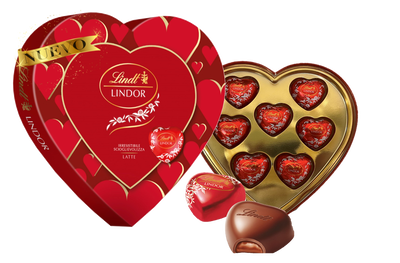 Bomb&oacute;n coraz&oacute;n de leche Lindor 96g