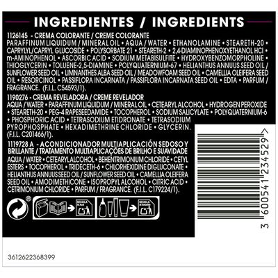 Tinte de cabello sin amoníaco Garnier Olia nº 4 castaño