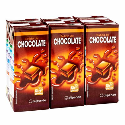Batido Alipende pack 6 cacao 200ml