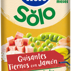 Tarro Hero Solo guisantes jamón desde 6meses 235g