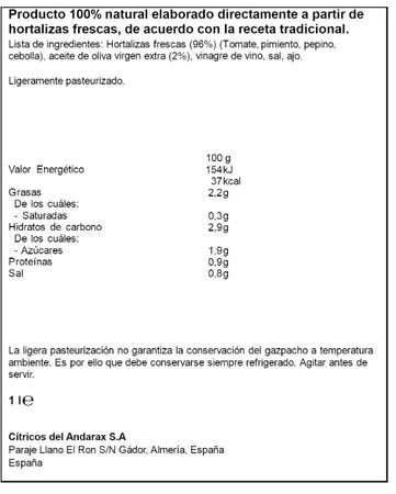 Gazpacho Don Sim&oacute;n 1l