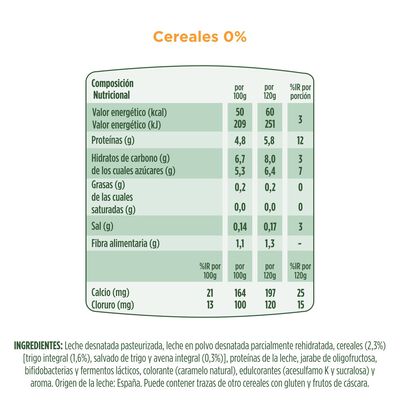 B&iacute;fidus Activia fibra desnatado 0% materia grasa pack 4 cereales
