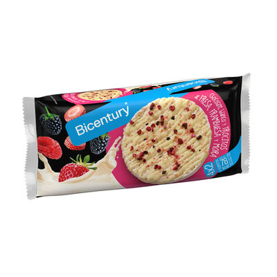 Tortitas arroz choco blanco y frutos rojos Bicentury 131g