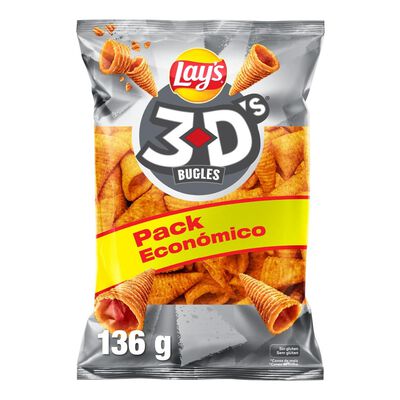 Snacks de maíz Lays 3D´S 136G