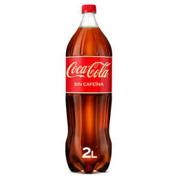 Refresco sin cafeína Coca-Cola botella 2l