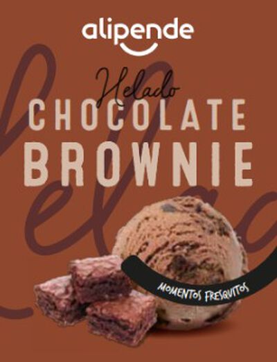Helado Alipende 500ml chocolate brownie 