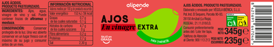 Ajo en vinagre Alipende 235g