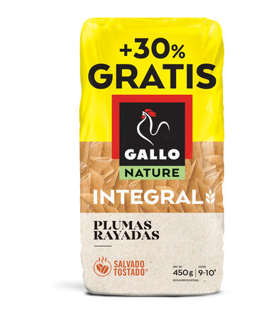 Pluma integral rayada Gallo 450g + 30%