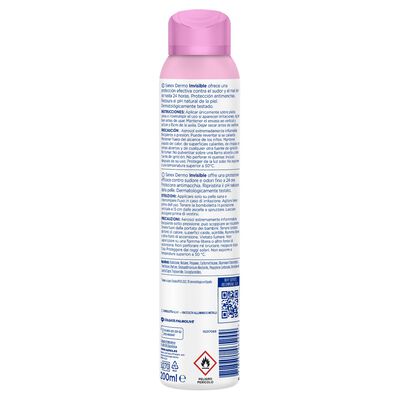 Desodorante spray Sanex Dermo Invisible Protección antitranspirante 24h 200ml