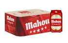 Cerveza rubia especial Mahou 5 Estrellas pack 12 latas 33cl