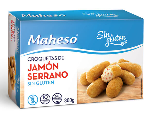 Croquetas sin gluten Maheso 300g jamón