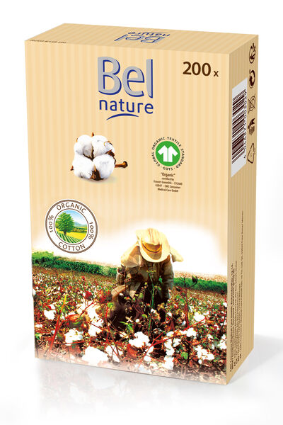 Bastoncillos orgánicos Bel 200 uds nature