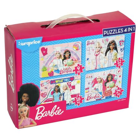 Puzzle 4 En 1 Europrice Barbie