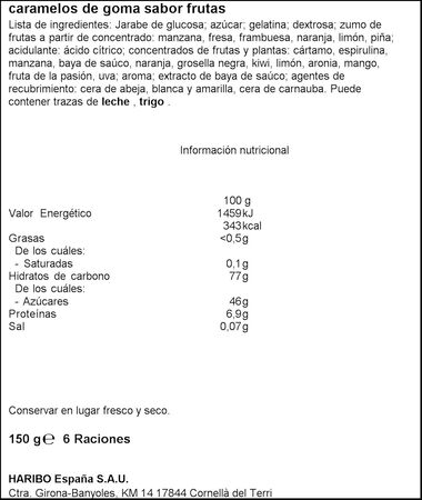 Golosinas Haribo 150g ositos de oro