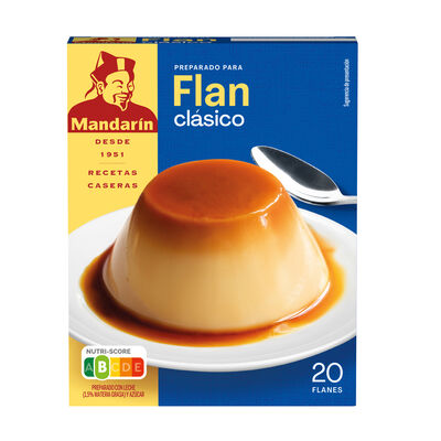Preparado para Flan cl&aacute;sico Mandar&iacute;n20 g