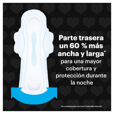 Compresa Alas Cottonlike Evax 10U Noche Extra