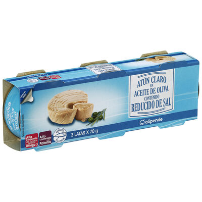 Atún bajo en sal Alipende pack 3 en aceite oliva