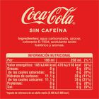 Refresco cola sin cafe&iacute;na Coca-Cola botella 2l