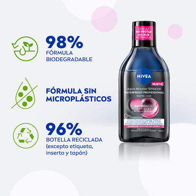 Agua micelar Nivea 400 ml Waterproof