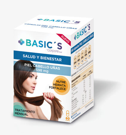 Piel-cabello-uñas Basic'S 60 cápsulas