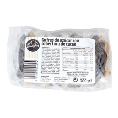Gofre de az&uacute;car Sweetkery cacao 300g
