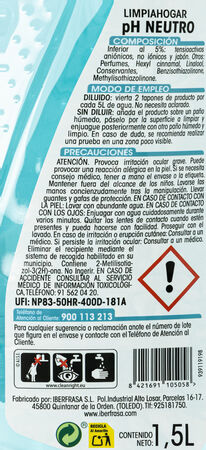 Limpiahogar Lanta 1,5 l Ph Neutro