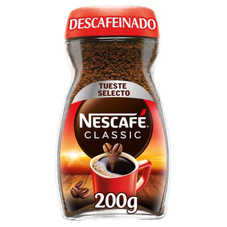 Café soluble descafeinado Nescafé 200g mezcla
