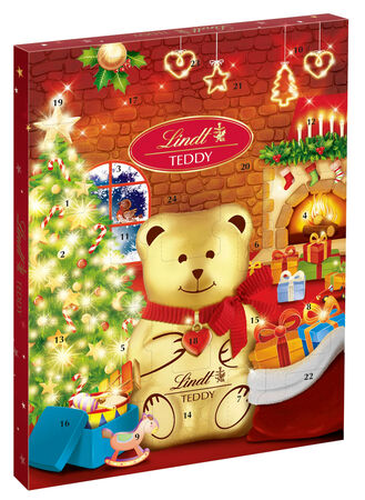Calendarión de adviento osito Lindt 170g
