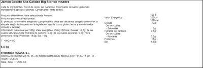 Jamón cocido Ferrarini big storico