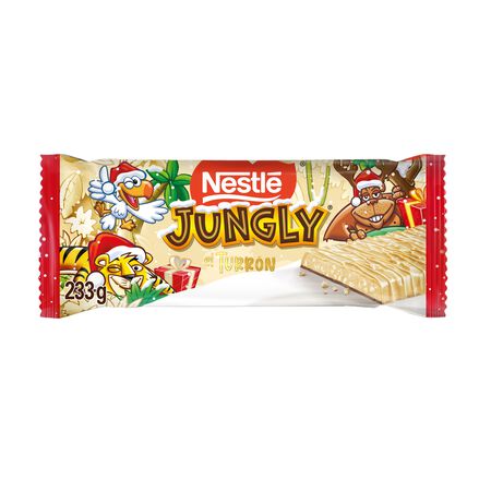 Turrón de chocolate blanco Nestlé Jungly 233g