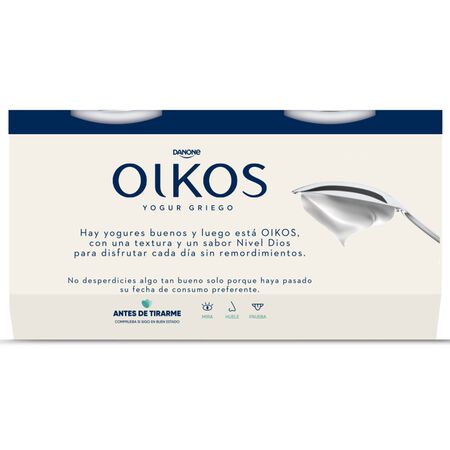 Yogur estilo griego Oikos pack 4 azucarado