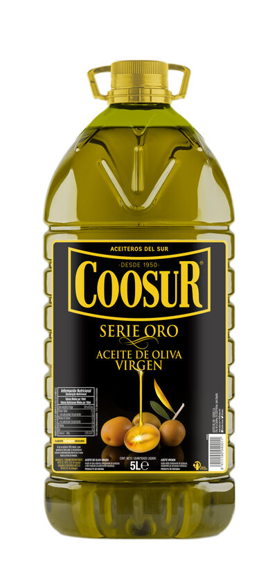 Aceite de oliva virgen serie oro Coosur con capacidad de 5 litros
